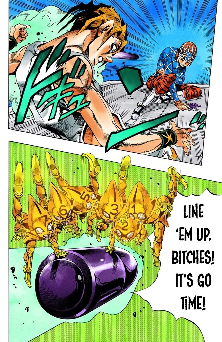 JoJo's Bizarre Adventure Part 5 - Vento Aureo (Official Colored) chapter 28 page 15