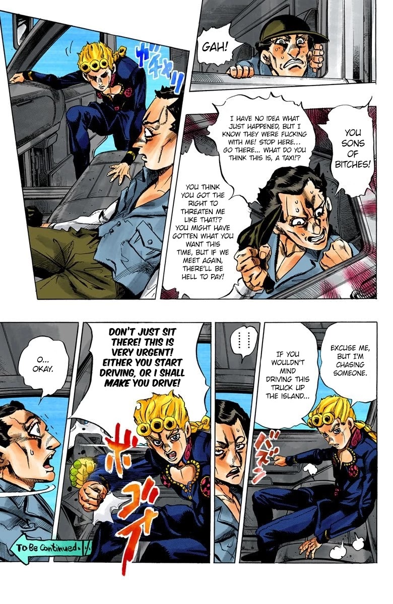 JoJo's Bizarre Adventure Part 5 - Vento Aureo (Official Colored) chapter 28 page 22