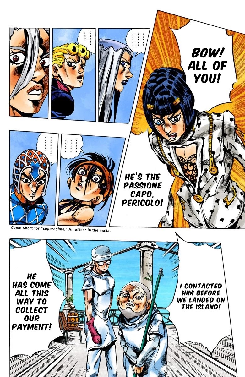 JoJo's Bizarre Adventure Part 5 - Vento Aureo (Official Colored) chapter 29 page 11