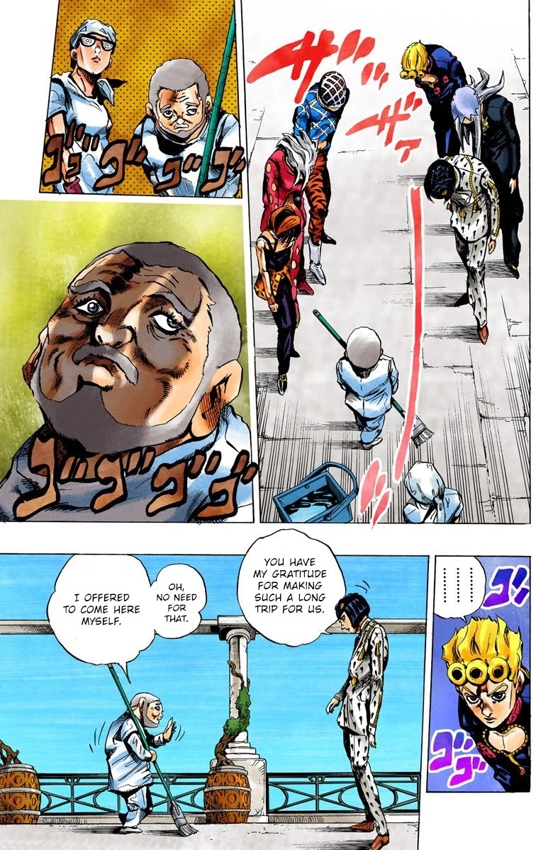 JoJo's Bizarre Adventure Part 5 - Vento Aureo (Official Colored) chapter 29 page 12