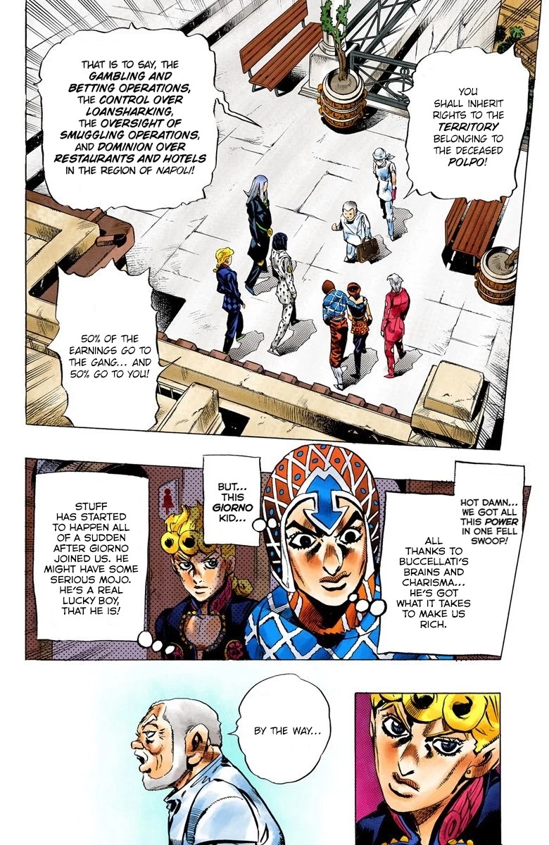 JoJo's Bizarre Adventure Part 5 - Vento Aureo (Official Colored) chapter 29 page 17