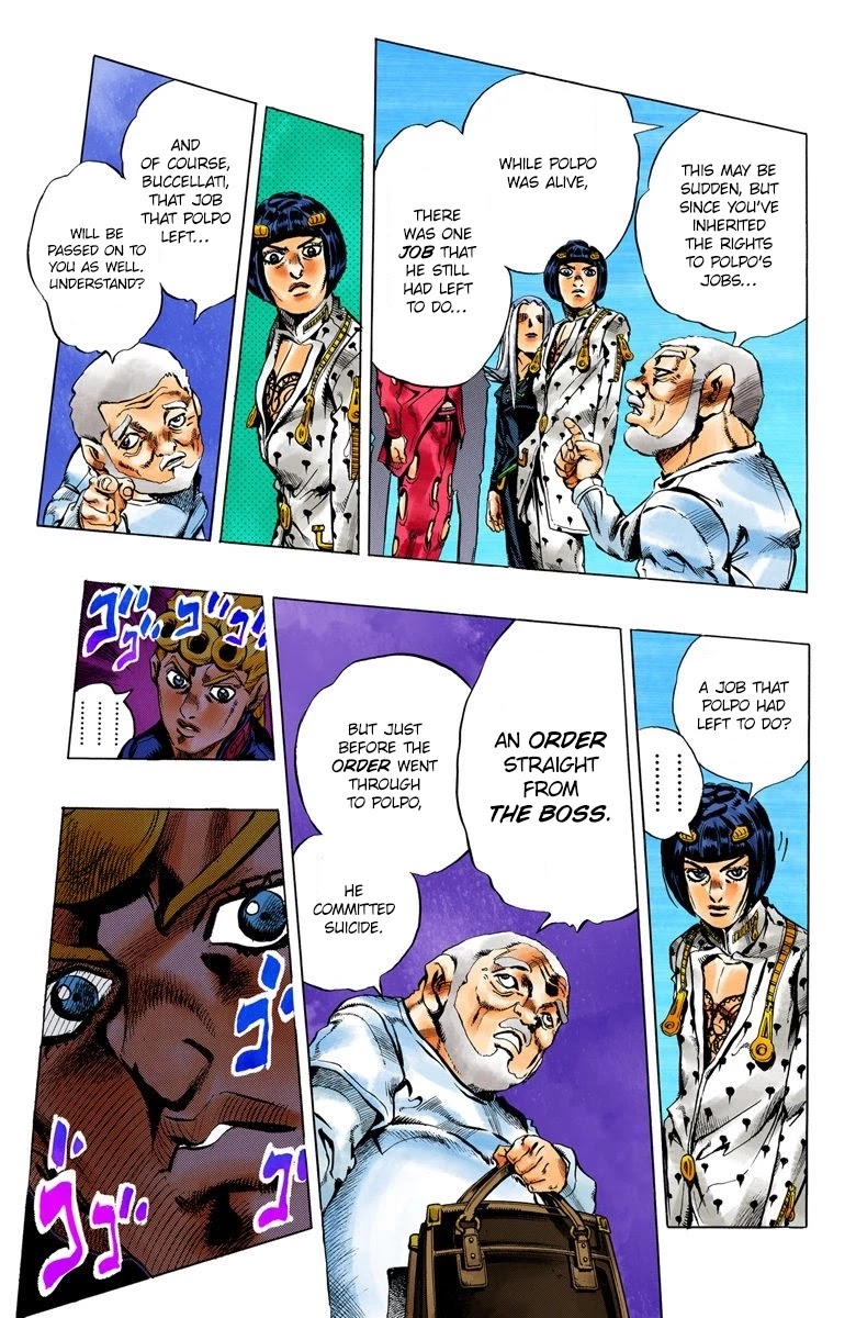JoJo's Bizarre Adventure Part 5 - Vento Aureo (Official Colored) chapter 29 page 18