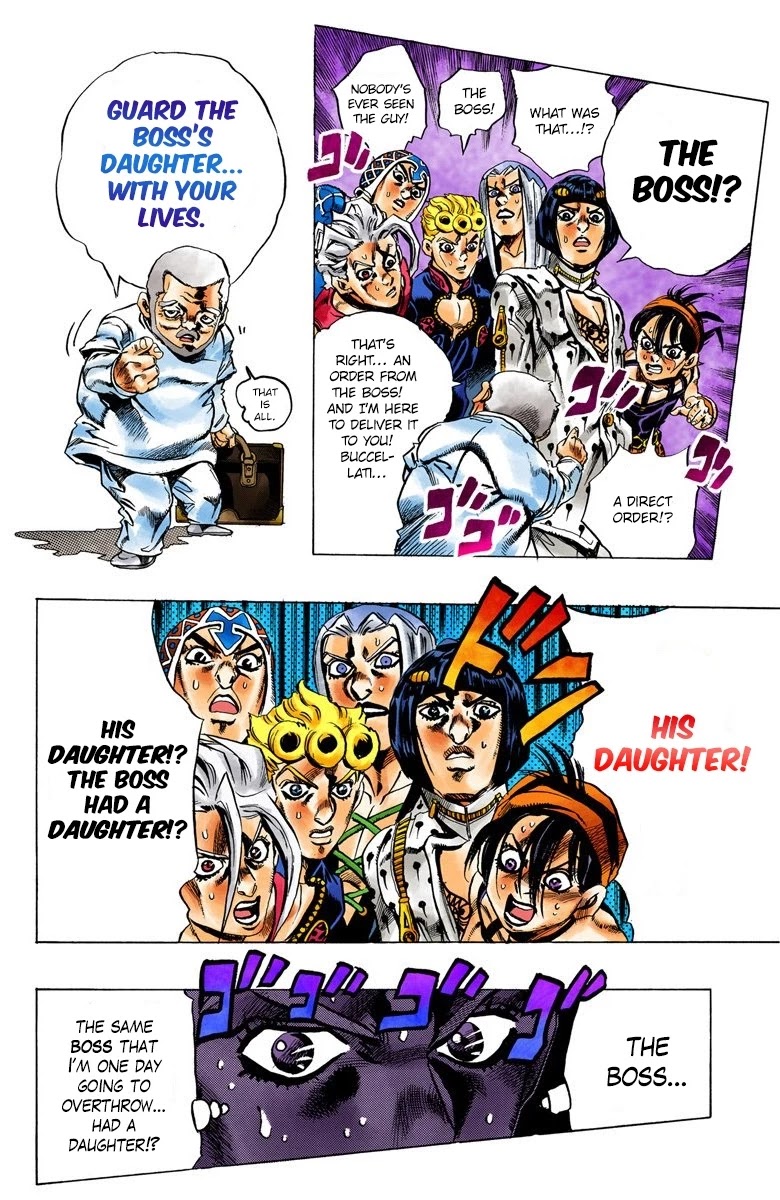 JoJo's Bizarre Adventure Part 5 - Vento Aureo (Official Colored) chapter 29 page 19