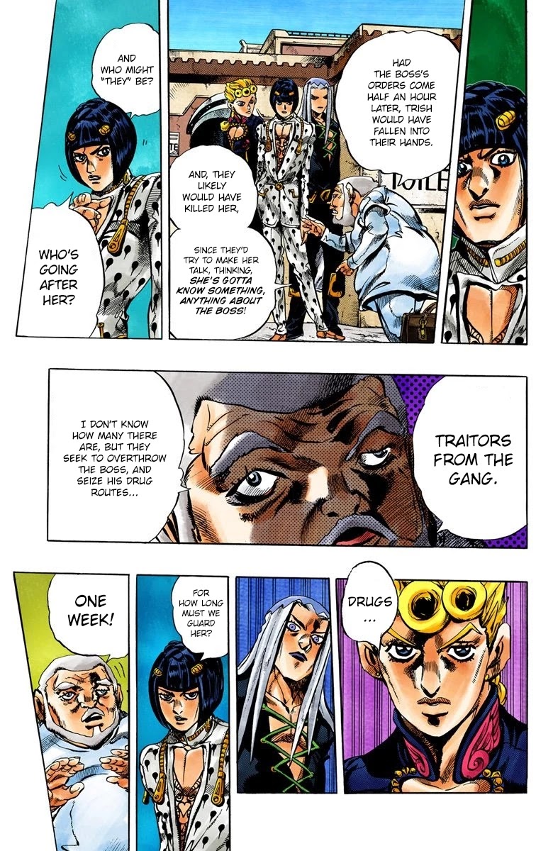 JoJo's Bizarre Adventure Part 5 - Vento Aureo (Official Colored) chapter 30 page 10