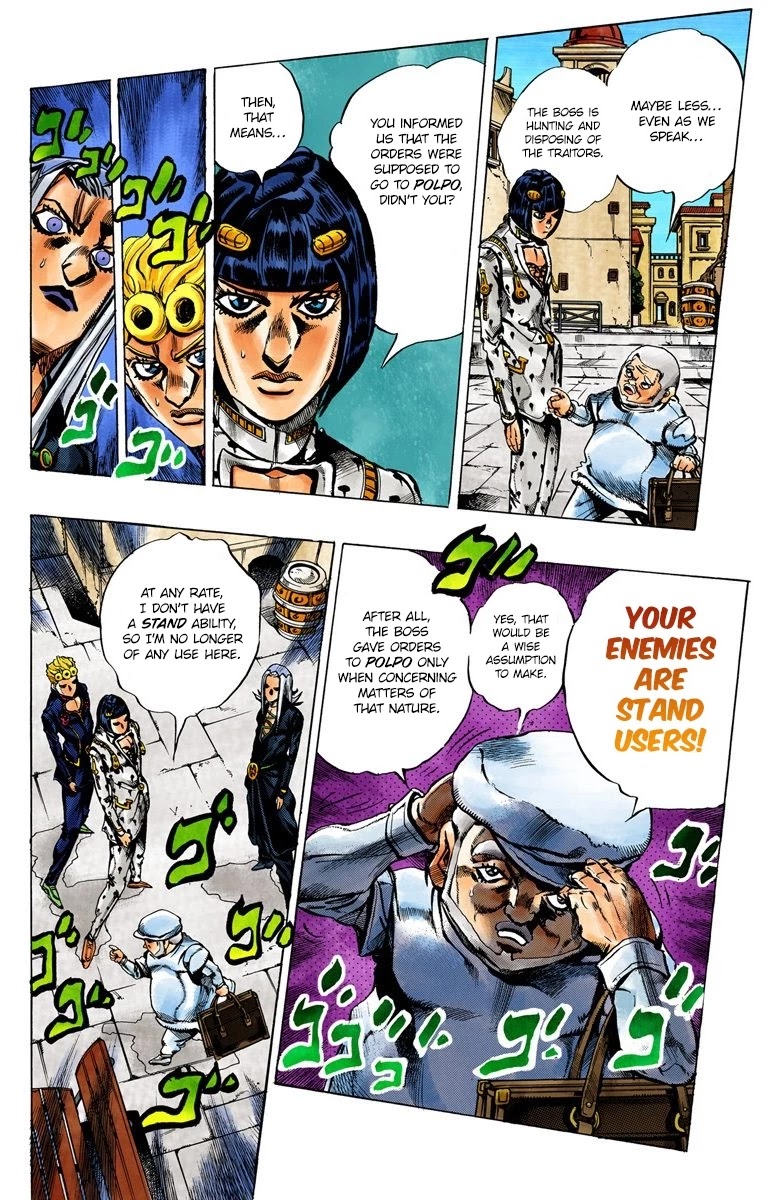 JoJo's Bizarre Adventure Part 5 - Vento Aureo (Official Colored) chapter 30 page 11