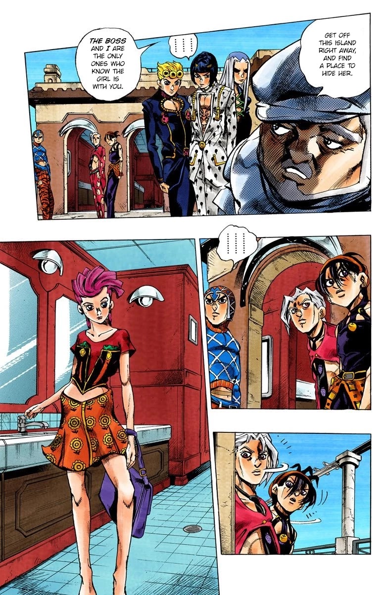JoJo's Bizarre Adventure Part 5 - Vento Aureo (Official Colored) chapter 30 page 12
