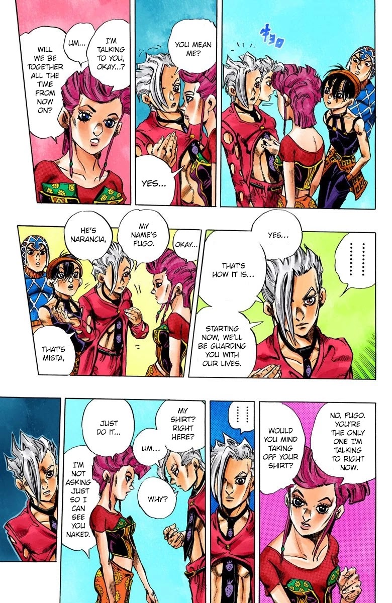 JoJo's Bizarre Adventure Part 5 - Vento Aureo (Official Colored) chapter 30 page 14