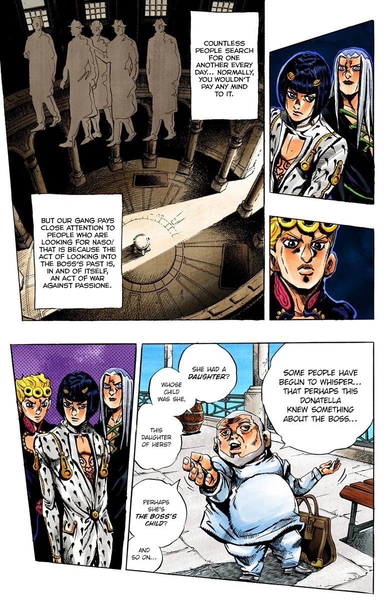 JoJo's Bizarre Adventure Part 5 - Vento Aureo (Official Colored) chapter 30 page 8
