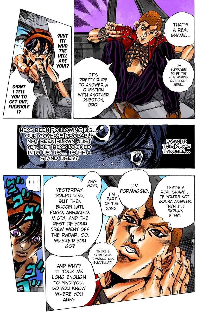 JoJo's Bizarre Adventure Part 5 - Vento Aureo (Official Colored) chapter 31 page 12