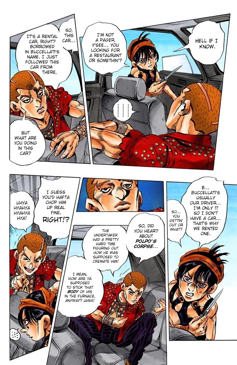 JoJo's Bizarre Adventure Part 5 - Vento Aureo (Official Colored) chapter 31 page 13