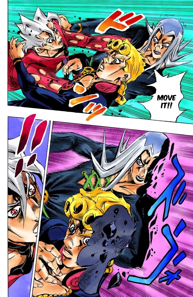JoJo's Bizarre Adventure Part 5 - Vento Aureo (Official Colored) chapter 40 page 8