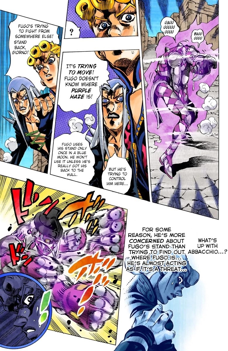 JoJo's Bizarre Adventure Part 5 - Vento Aureo (Official Colored) chapter 41 page 12