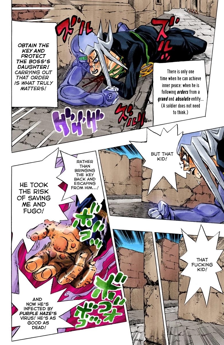 JoJo's Bizarre Adventure Part 5 - Vento Aureo (Official Colored) chapter 45 page 9
