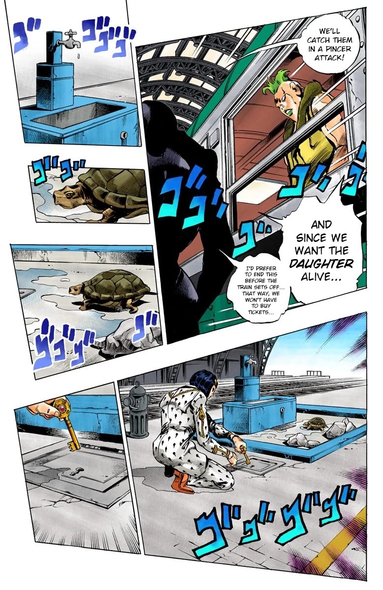 JoJo's Bizarre Adventure Part 5 - Vento Aureo (Official Colored) chapter 47 page 14