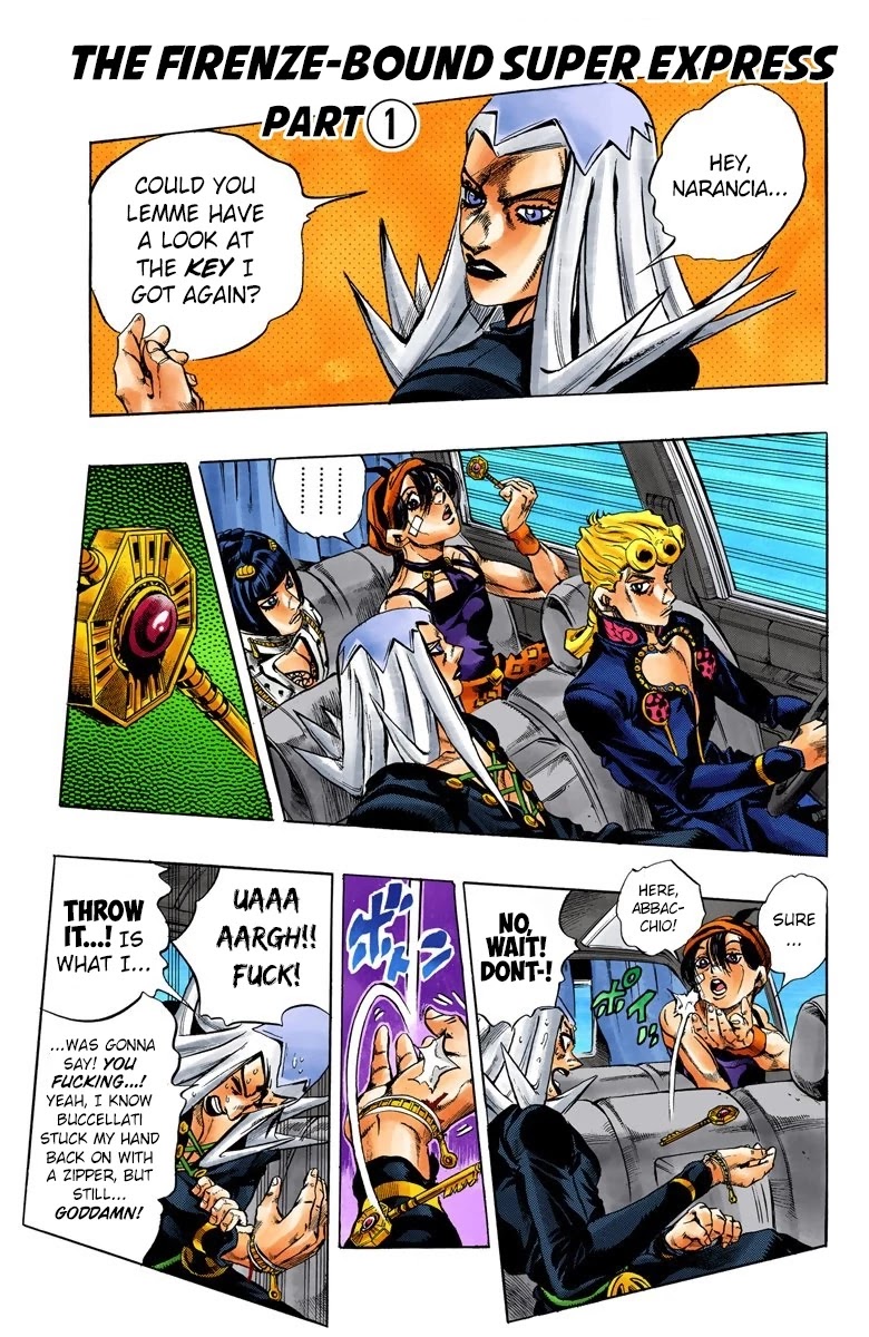 JoJo's Bizarre Adventure Part 5 - Vento Aureo (Official Colored) chapter 47 page 2