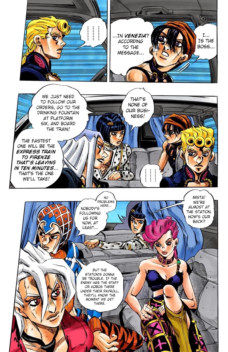 JoJo's Bizarre Adventure Part 5 - Vento Aureo (Official Colored) chapter 47 page 6