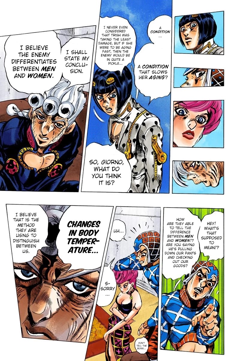 JoJo's Bizarre Adventure Part 5 - Vento Aureo (Official Colored) chapter 50 page 11