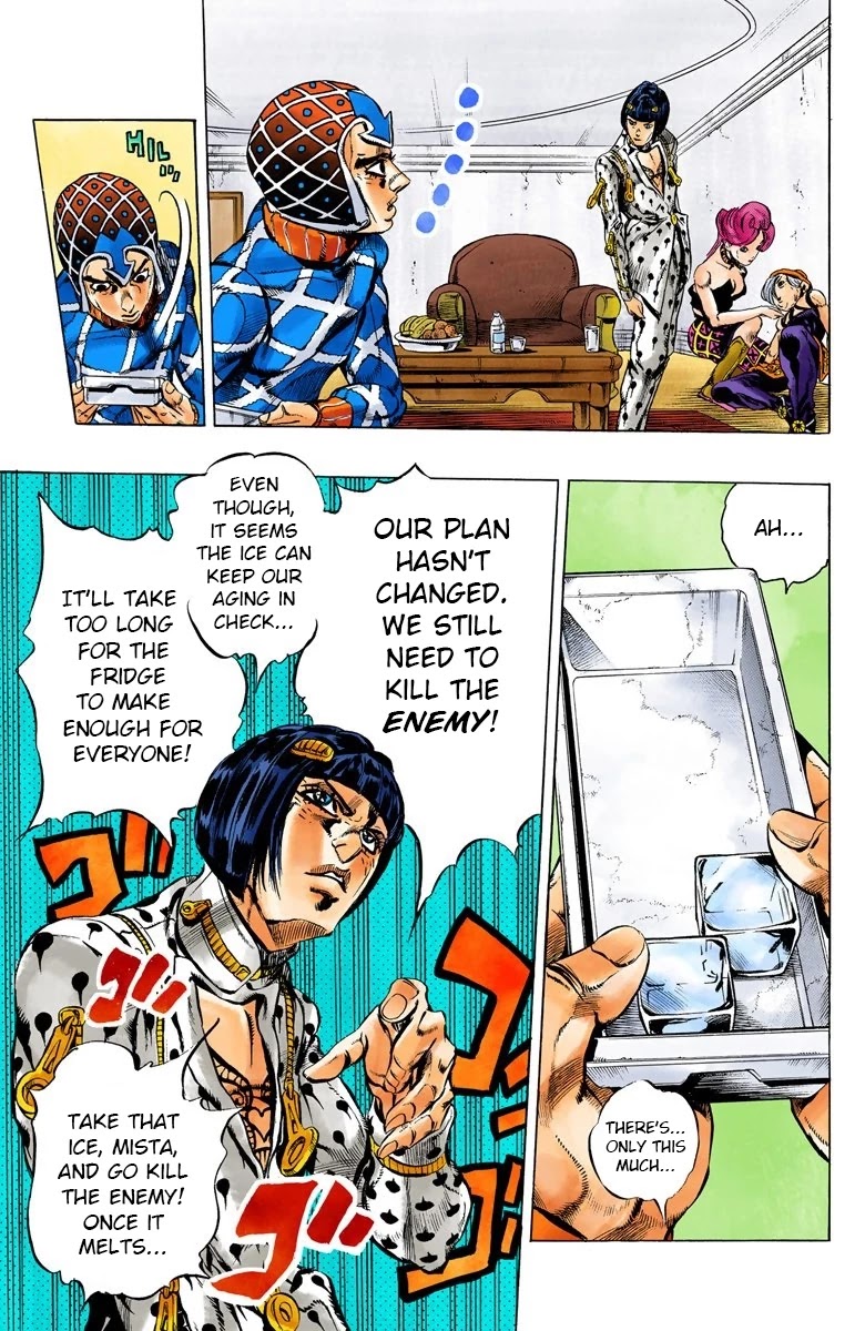 JoJo's Bizarre Adventure Part 5 - Vento Aureo (Official Colored) chapter 50 page 15