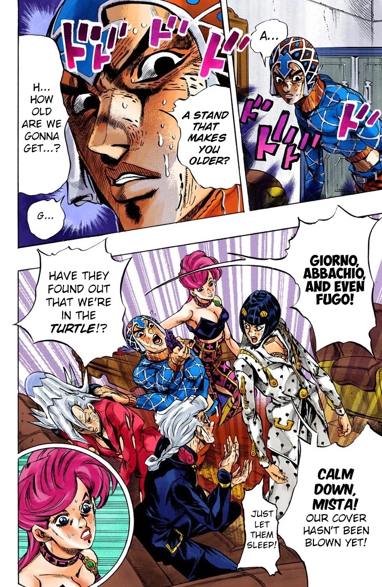 JoJo's Bizarre Adventure Part 5 - Vento Aureo (Official Colored) chapter 50 page 4