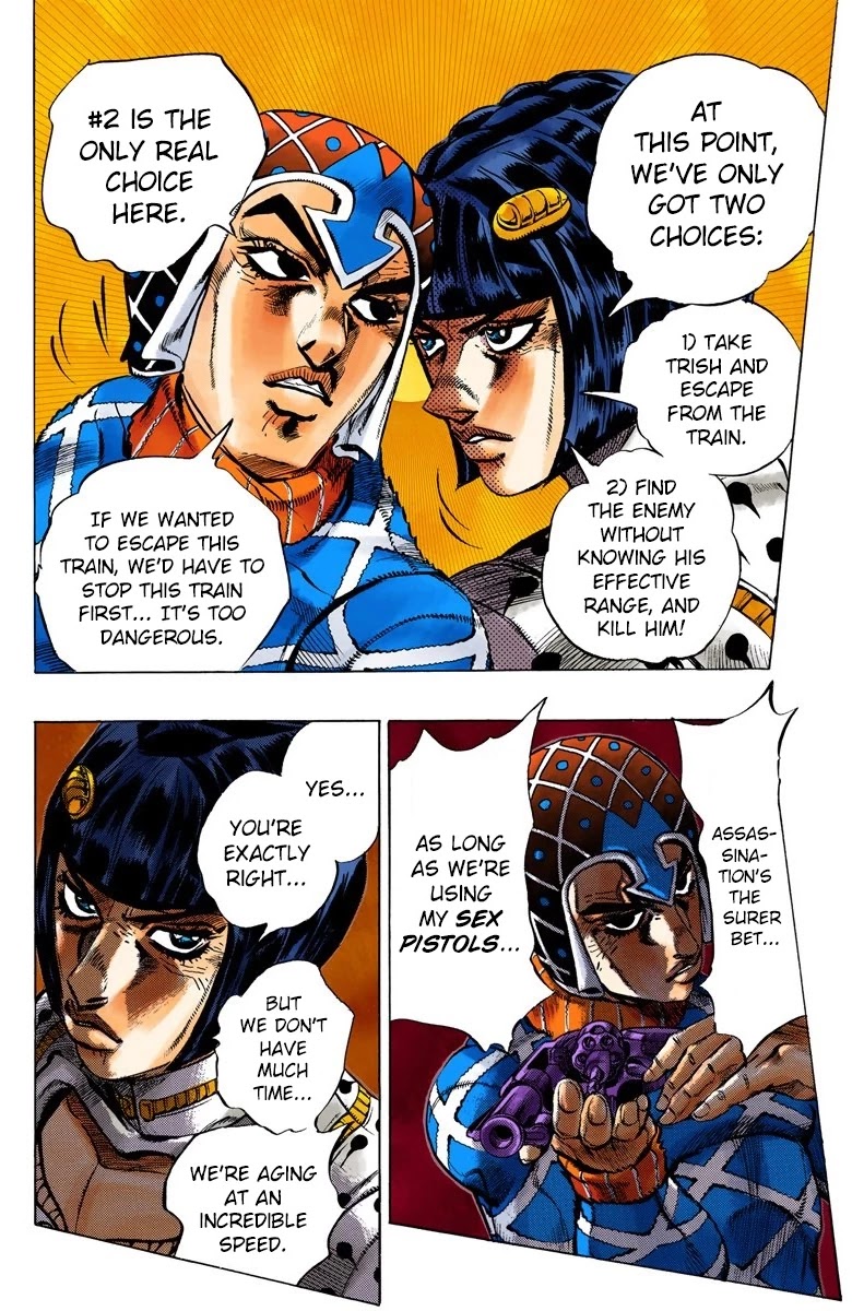 JoJo's Bizarre Adventure Part 5 - Vento Aureo (Official Colored) chapter 50 page 6