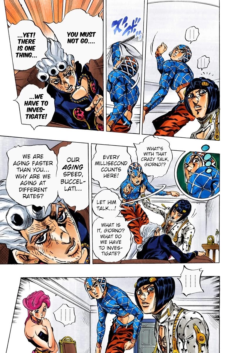 JoJo's Bizarre Adventure Part 5 - Vento Aureo (Official Colored) chapter 50 page 9