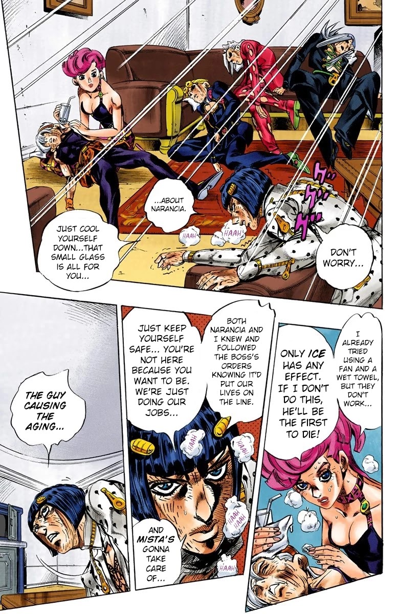 JoJo's Bizarre Adventure Part 5 - Vento Aureo (Official Colored) chapter 53 page 4