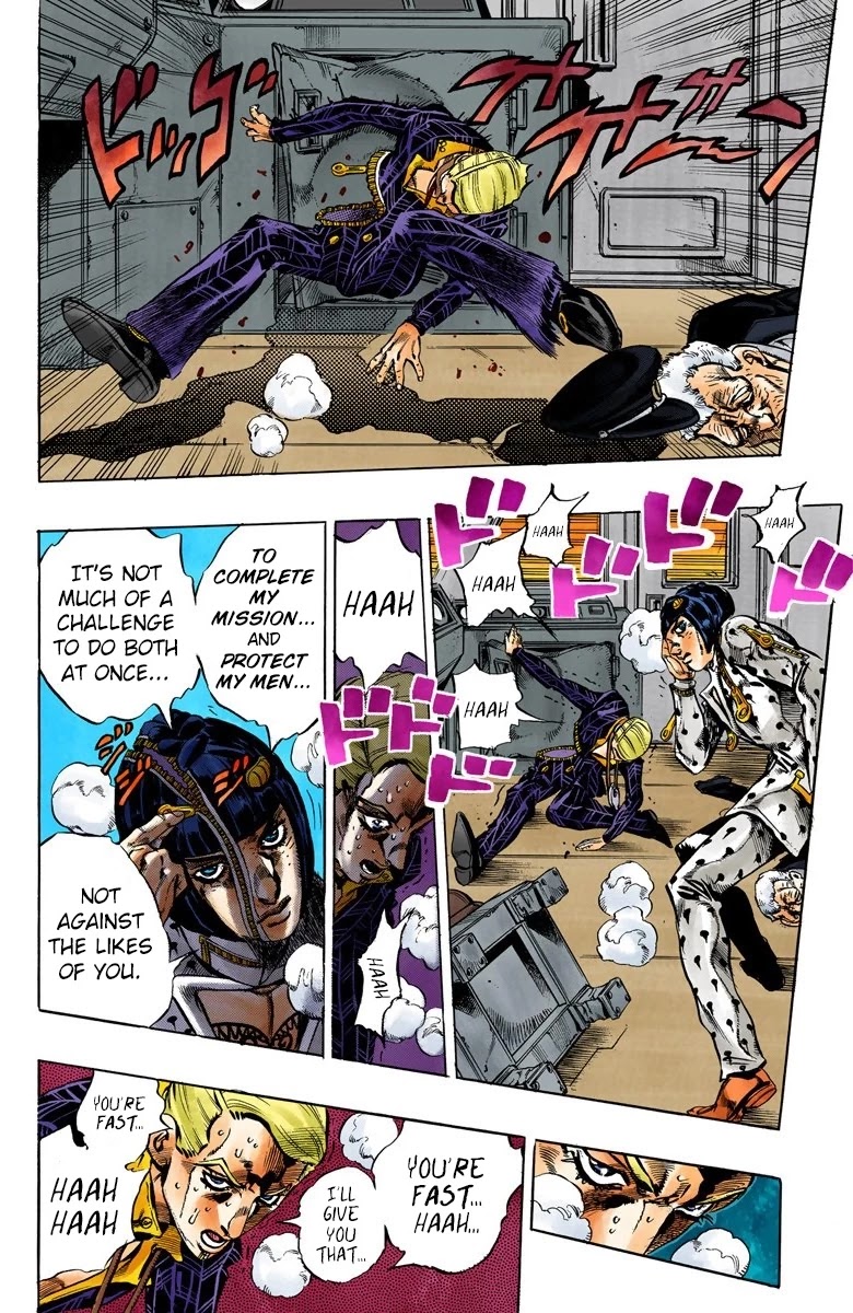 JoJo's Bizarre Adventure Part 5 - Vento Aureo (Official Colored) chapter 54 page 12