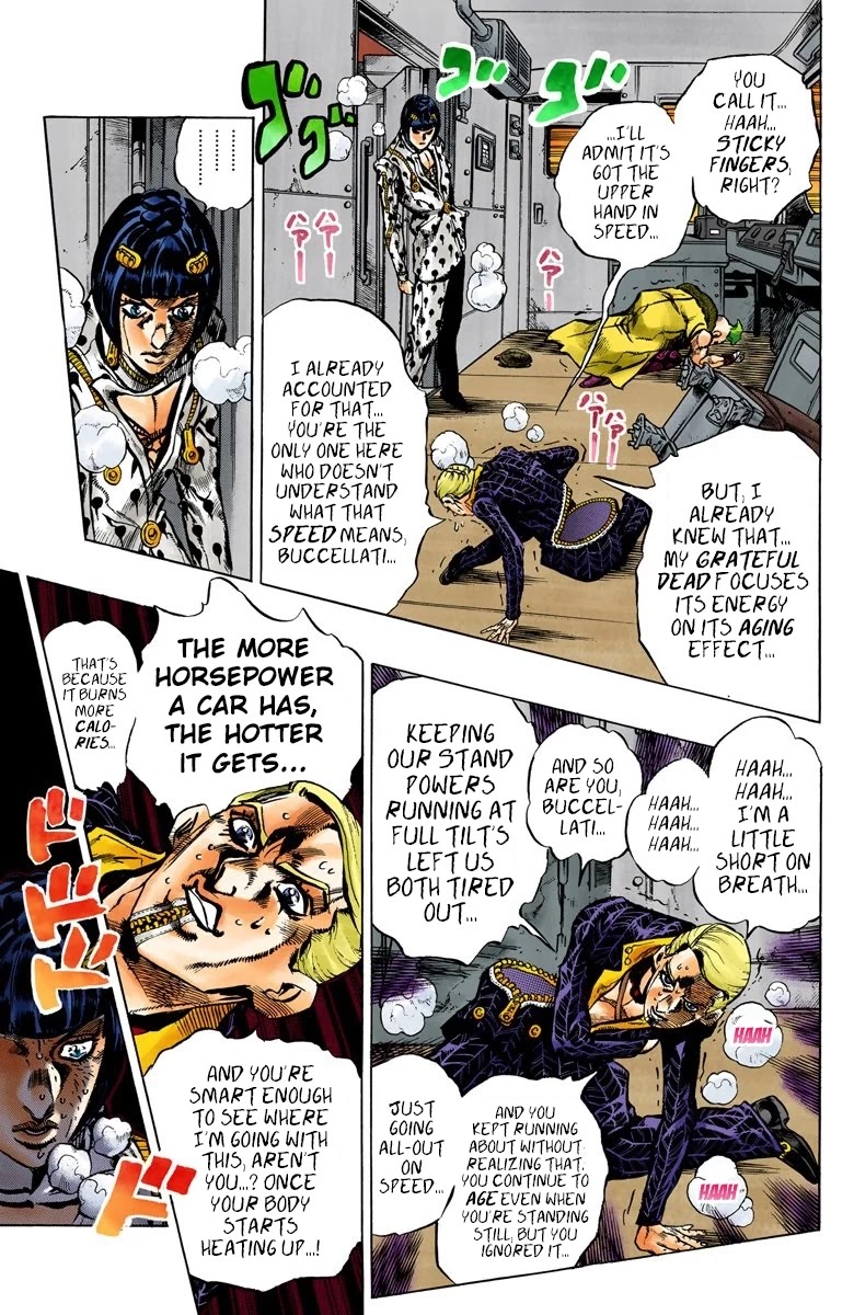JoJo's Bizarre Adventure Part 5 - Vento Aureo (Official Colored) chapter 54 page 13