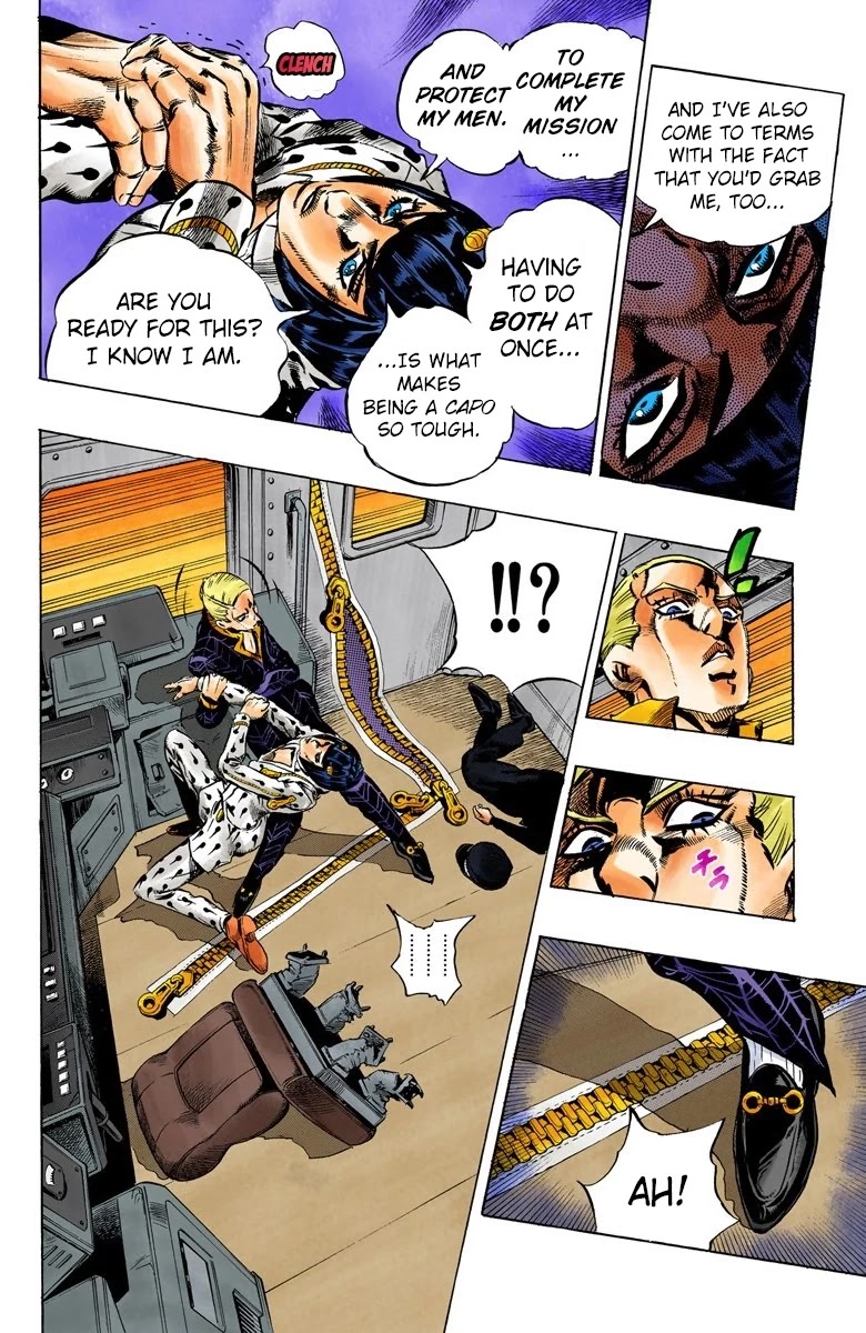JoJo's Bizarre Adventure Part 5 - Vento Aureo (Official Colored) chapter 54 page 15