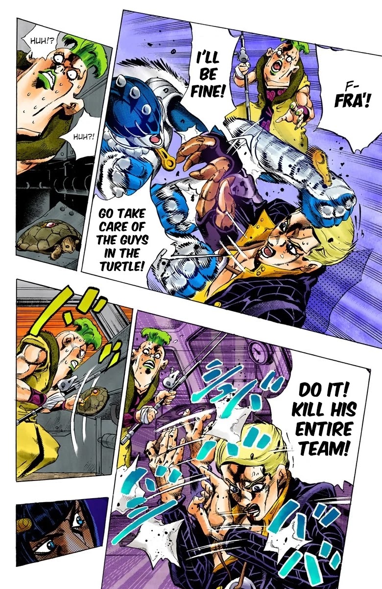 JoJo's Bizarre Adventure Part 5 - Vento Aureo (Official Colored) chapter 54 page 8