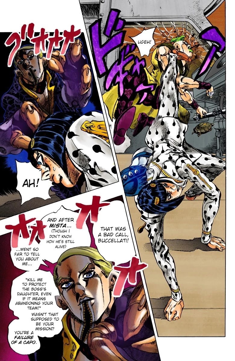 JoJo's Bizarre Adventure Part 5 - Vento Aureo (Official Colored) chapter 54 page 9