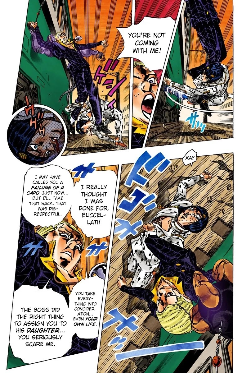 JoJo's Bizarre Adventure Part 5 - Vento Aureo (Official Colored) chapter 55 page 11