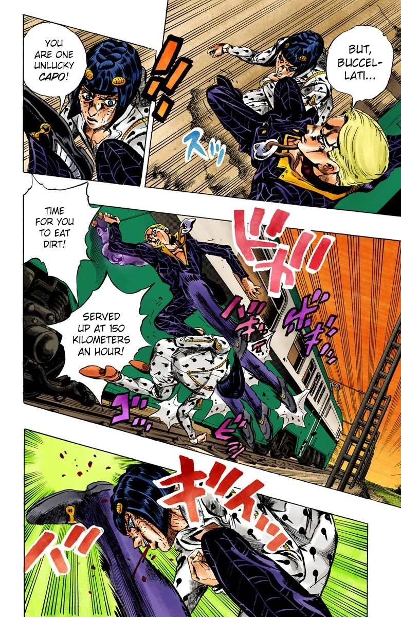 JoJo's Bizarre Adventure Part 5 - Vento Aureo (Official Colored) chapter 55 page 12