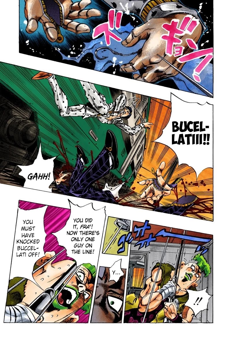 JoJo's Bizarre Adventure Part 5 - Vento Aureo (Official Colored) chapter 55 page 17