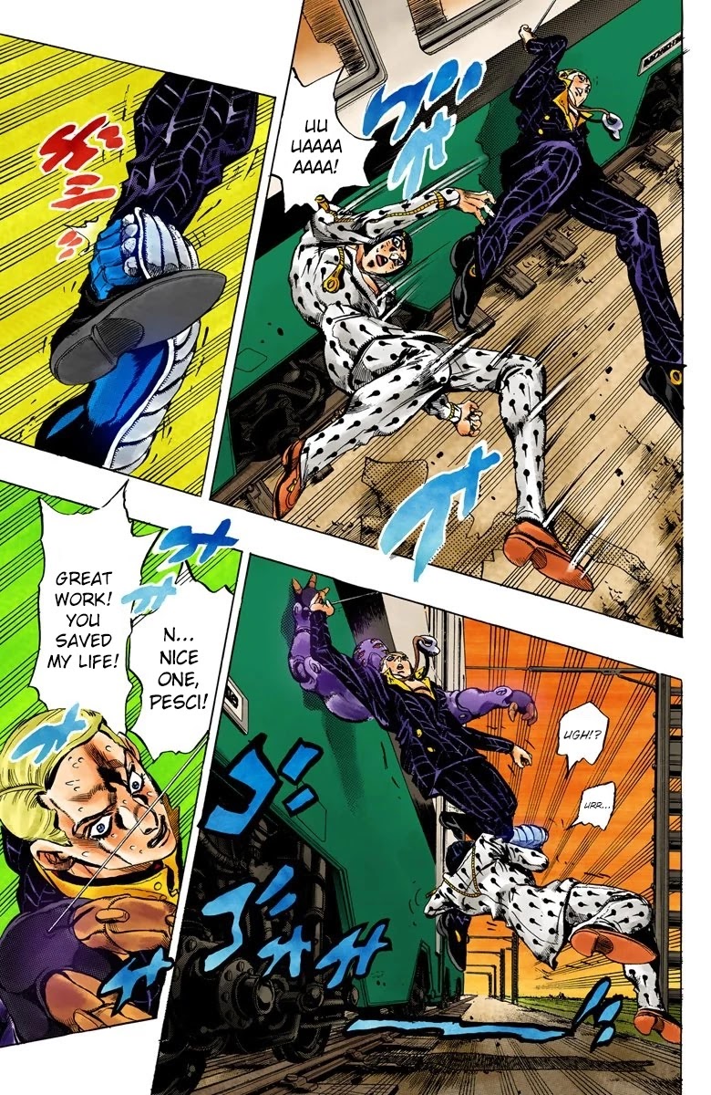 JoJo's Bizarre Adventure Part 5 - Vento Aureo (Official Colored) chapter 55 page 9