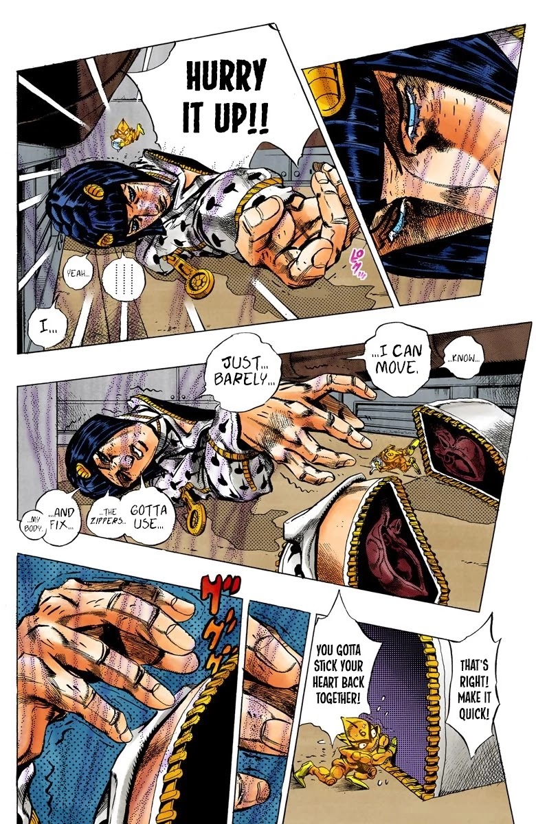JoJo's Bizarre Adventure Part 5 - Vento Aureo (Official Colored) chapter 58 page 12