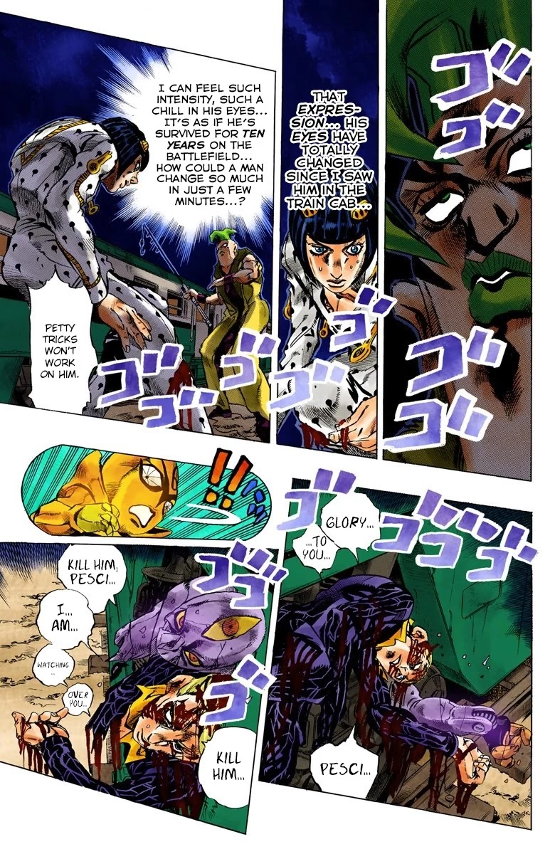 JoJo's Bizarre Adventure Part 5 - Vento Aureo (Official Colored) chapter 59 page 7
