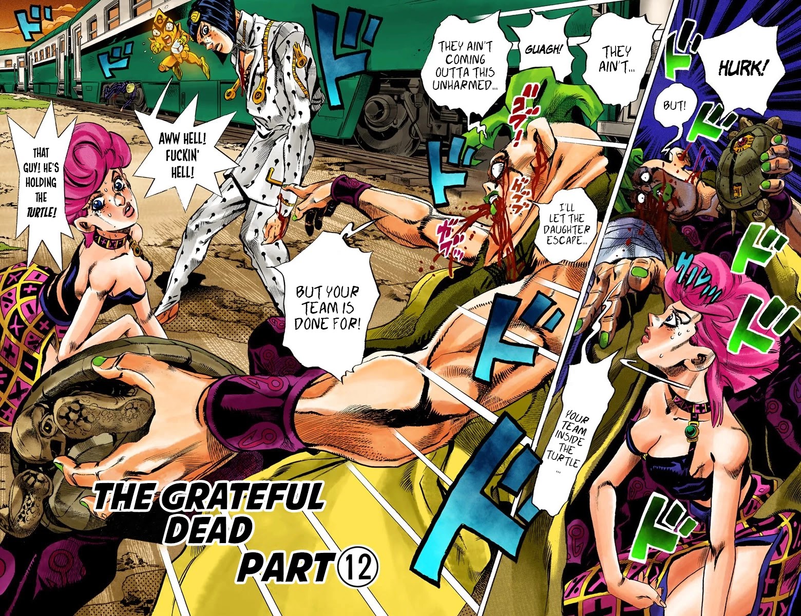 JoJo's Bizarre Adventure Part 5 - Vento Aureo (Official Colored) chapter 60 page 3
