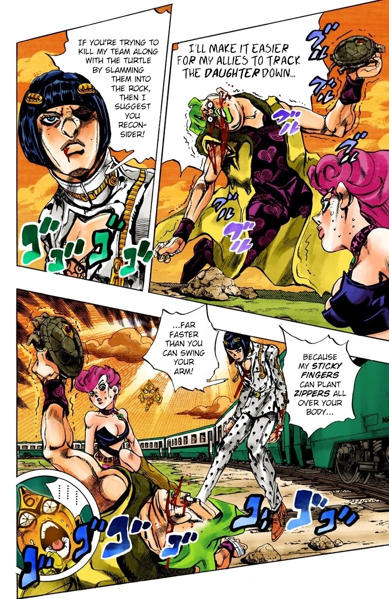 JoJo's Bizarre Adventure Part 5 - Vento Aureo (Official Colored) chapter 60 page 4