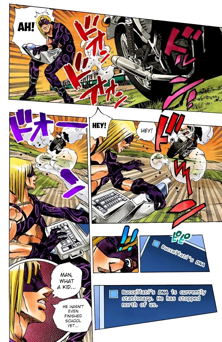 JoJo's Bizarre Adventure Part 5 - Vento Aureo (Official Colored) chapter 62 page 18