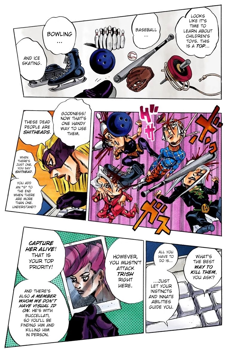 JoJo's Bizarre Adventure Part 5 - Vento Aureo (Official Colored) chapter 62 page 9