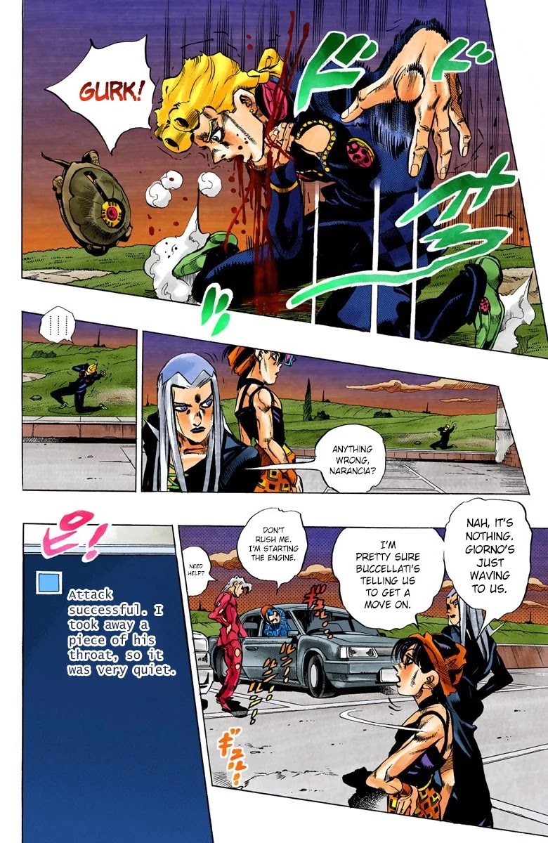 JoJo's Bizarre Adventure Part 5 - Vento Aureo (Official Colored) chapter 64 page 12
