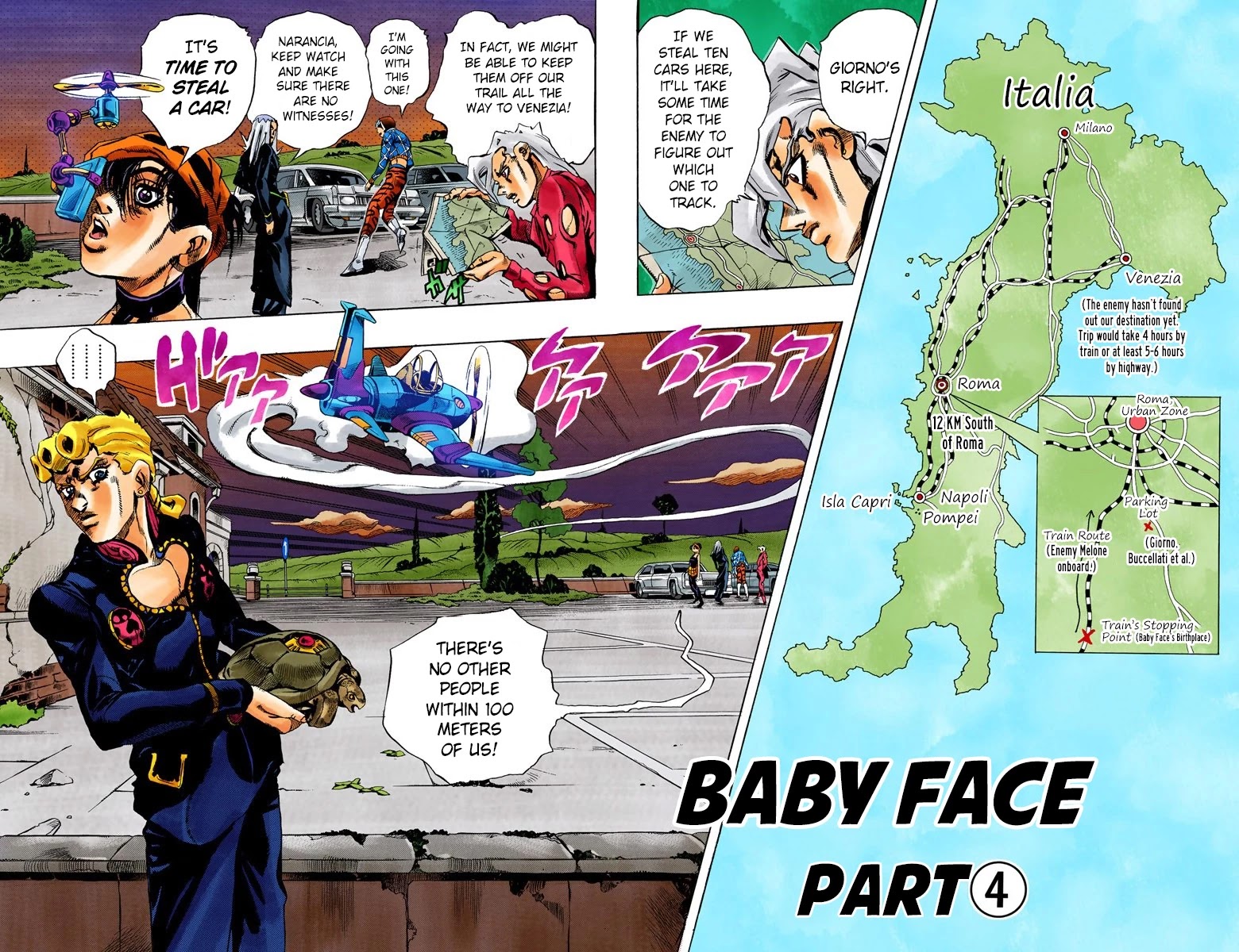 JoJo's Bizarre Adventure Part 5 - Vento Aureo (Official Colored) chapter 64 page 3