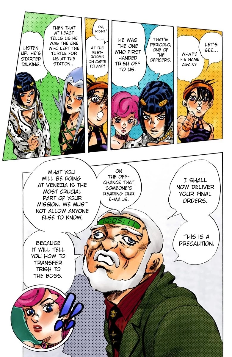 JoJo's Bizarre Adventure Part 5 - Vento Aureo (Official Colored) chapter 68 page 16