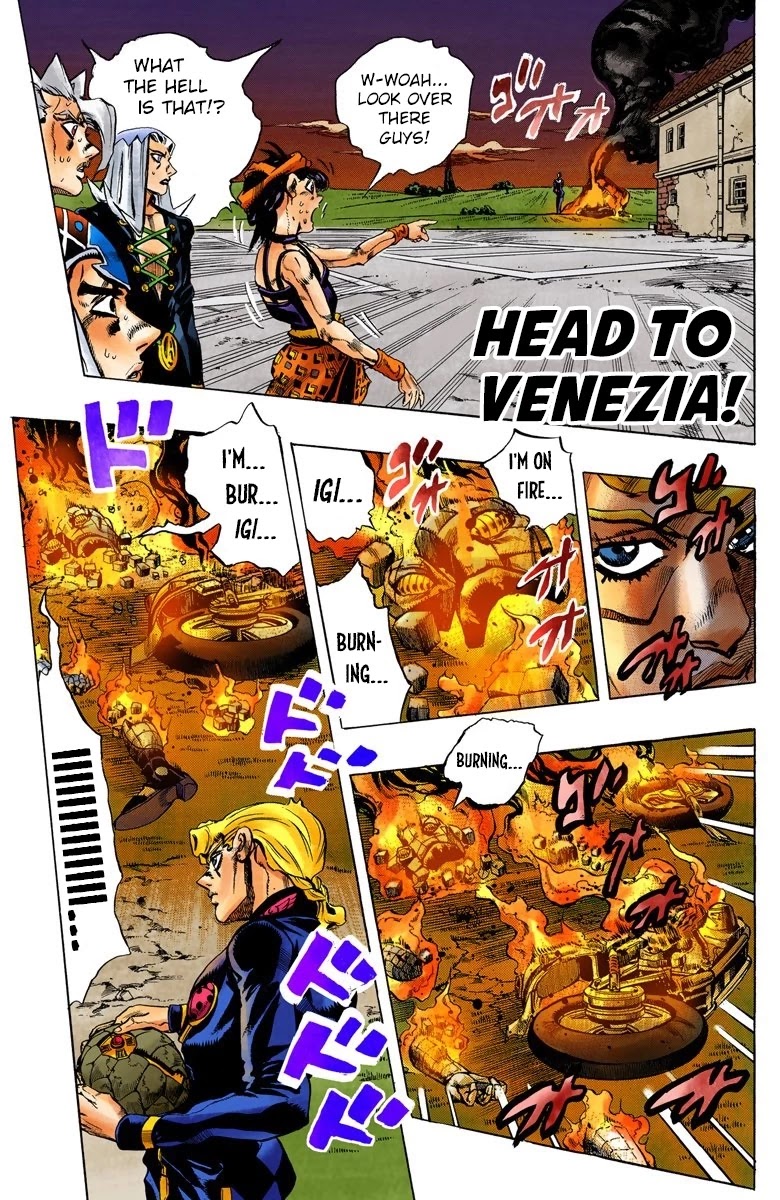 JoJo's Bizarre Adventure Part 5 - Vento Aureo (Official Colored) chapter 68 page 2