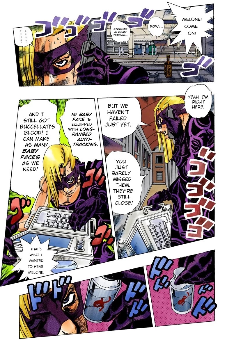 JoJo's Bizarre Adventure Part 5 - Vento Aureo (Official Colored) chapter 68 page 7