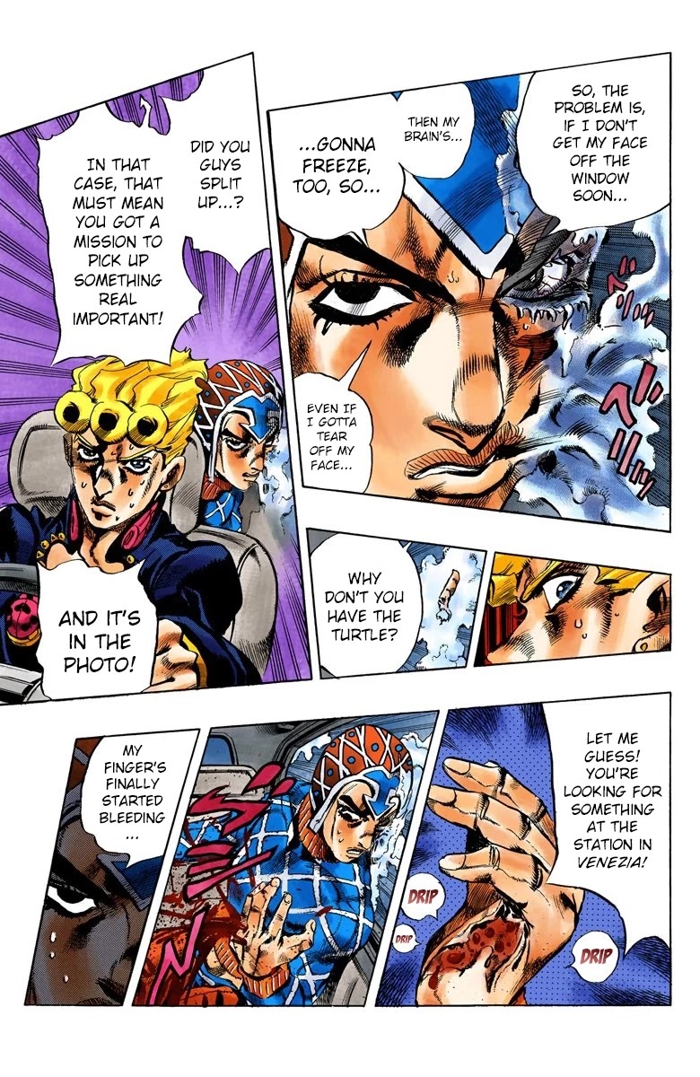 JoJo's Bizarre Adventure Part 5 - Vento Aureo (Official Colored) chapter 69 page 21