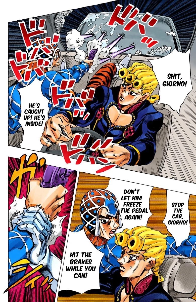 JoJo's Bizarre Adventure Part 5 - Vento Aureo (Official Colored) chapter 71 page 12
