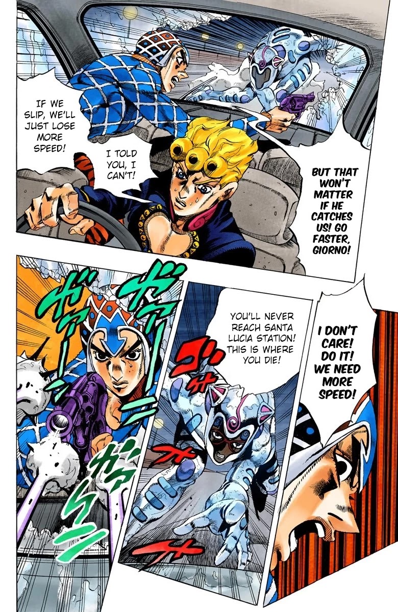 JoJo's Bizarre Adventure Part 5 - Vento Aureo (Official Colored) chapter 71 page 4