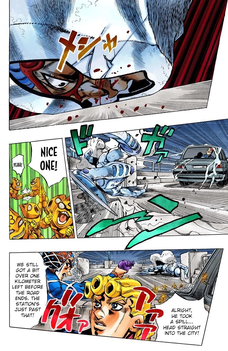 JoJo's Bizarre Adventure Part 5 - Vento Aureo (Official Colored) chapter 71 page 8